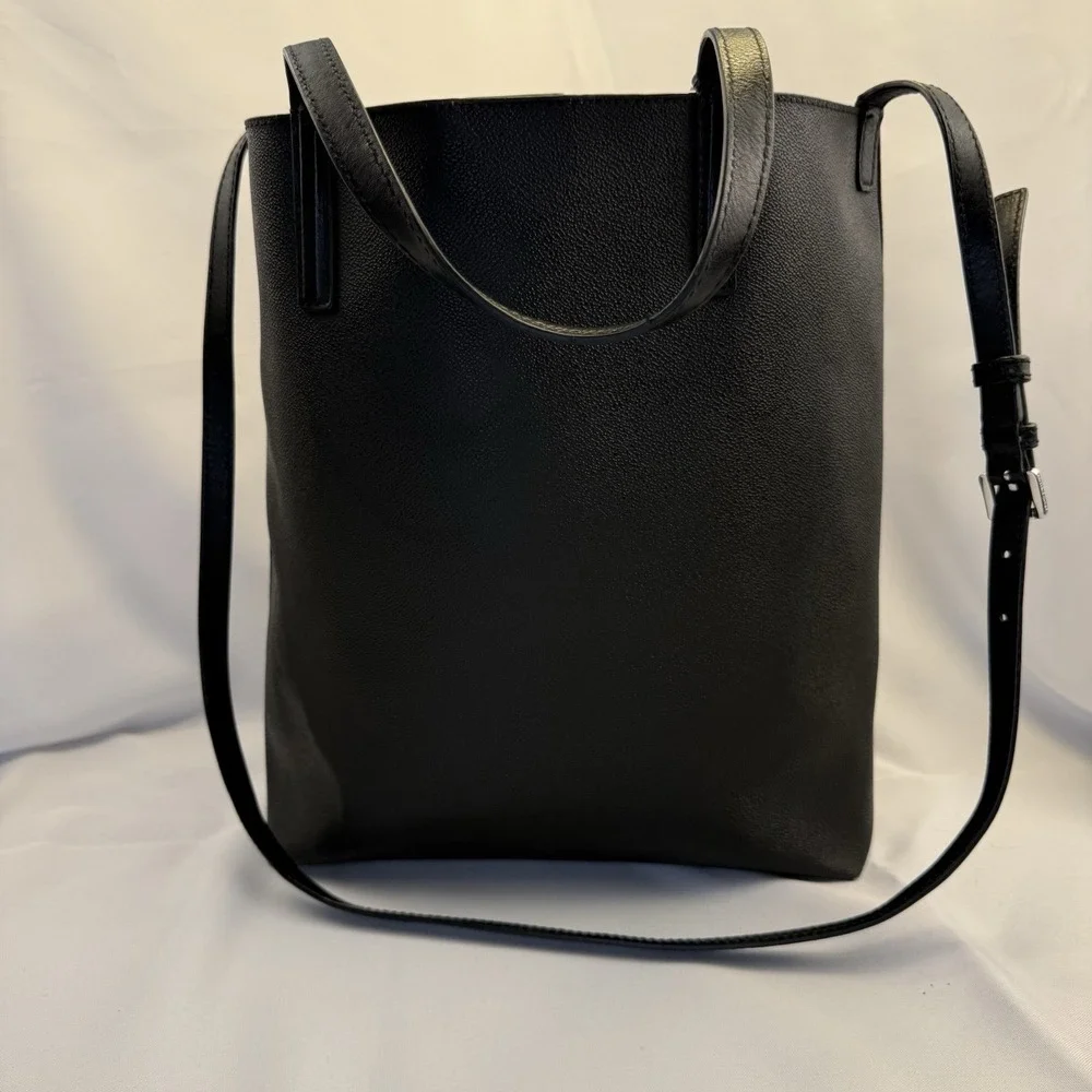 Michael Kors Hayley Large‎ Black Saffiano Leather Tote Bag Shoulder Purse